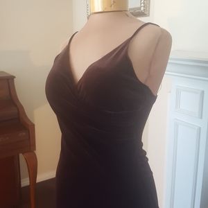 Brown luxurious velvet Dress